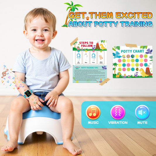 Potty Training Watch for Toddler, Toilet Training Reminder with Music Vibration