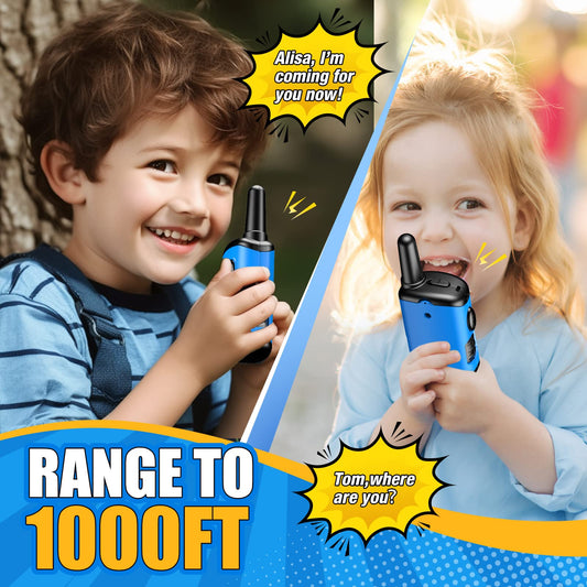 ATOPDREAM Kid Walkie Talkies for 3-8 Year Old, Two Way Radios, Robots Walkie Talkie Toys for Kids