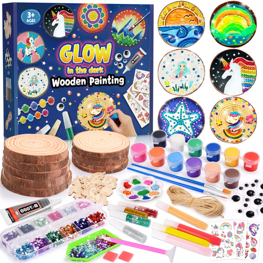 Craft Kit for Girls Age 6-12, Wooden Painting Craft Kit for Kids