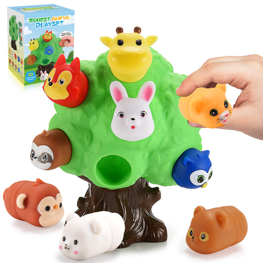 Farm Animal Learning Toy for Toddlers 1-3, Forest Animal Montessori Toys