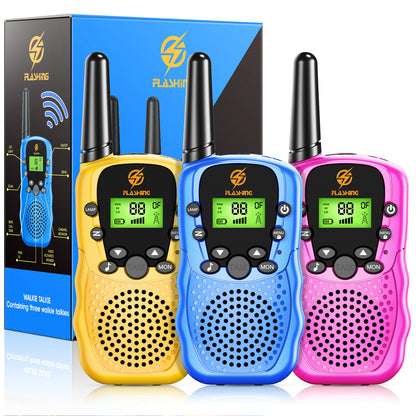 Kids Walkie Talkies 3 Packs, 2 Way Radio, 3 KM Long Range, 22 Channels Indoor Outdoor Toy for Boys