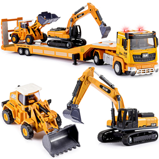 Engineering Construction Vehicles Truck, Toys Gifts for 3 4 5 6 7 Years Old Boys