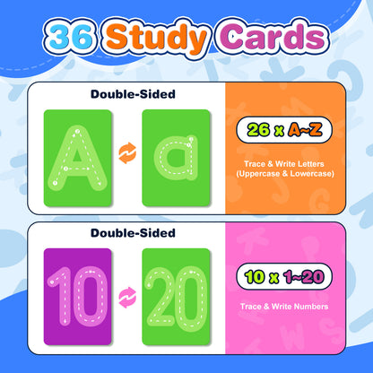 Alphabet Toys for Toddlers, Alphabet & Number Learning Board for Toddlers, Early Learning Toys