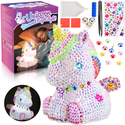 Decorate Unicorn Night Light, Gifts for 6 7 8 9 10 11 12 Year Old Girls, Crafts for Girls
