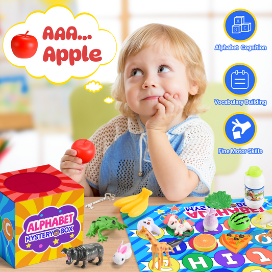 Mystery Alphabet Box for Kids, 26Pcs Alphabet Learning Toys