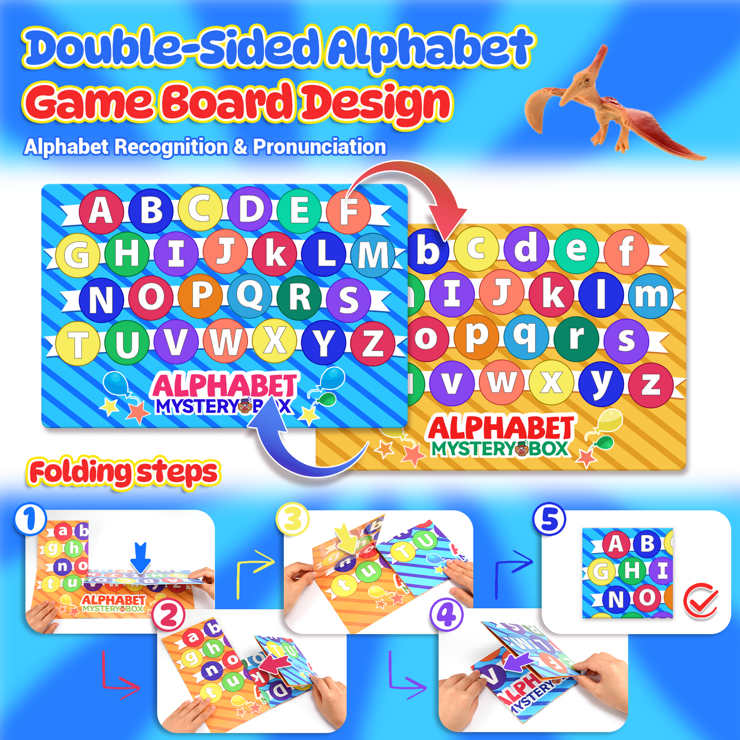 Mystery Alphabet Box for Kids, 26Pcs Alphabet Learning Toys