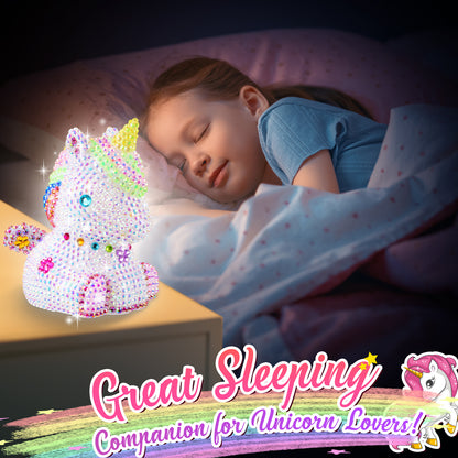 Decorate Unicorn Night Light, Gifts for 6 7 8 9 10 11 12 Year Old Girls, Crafts for Girls