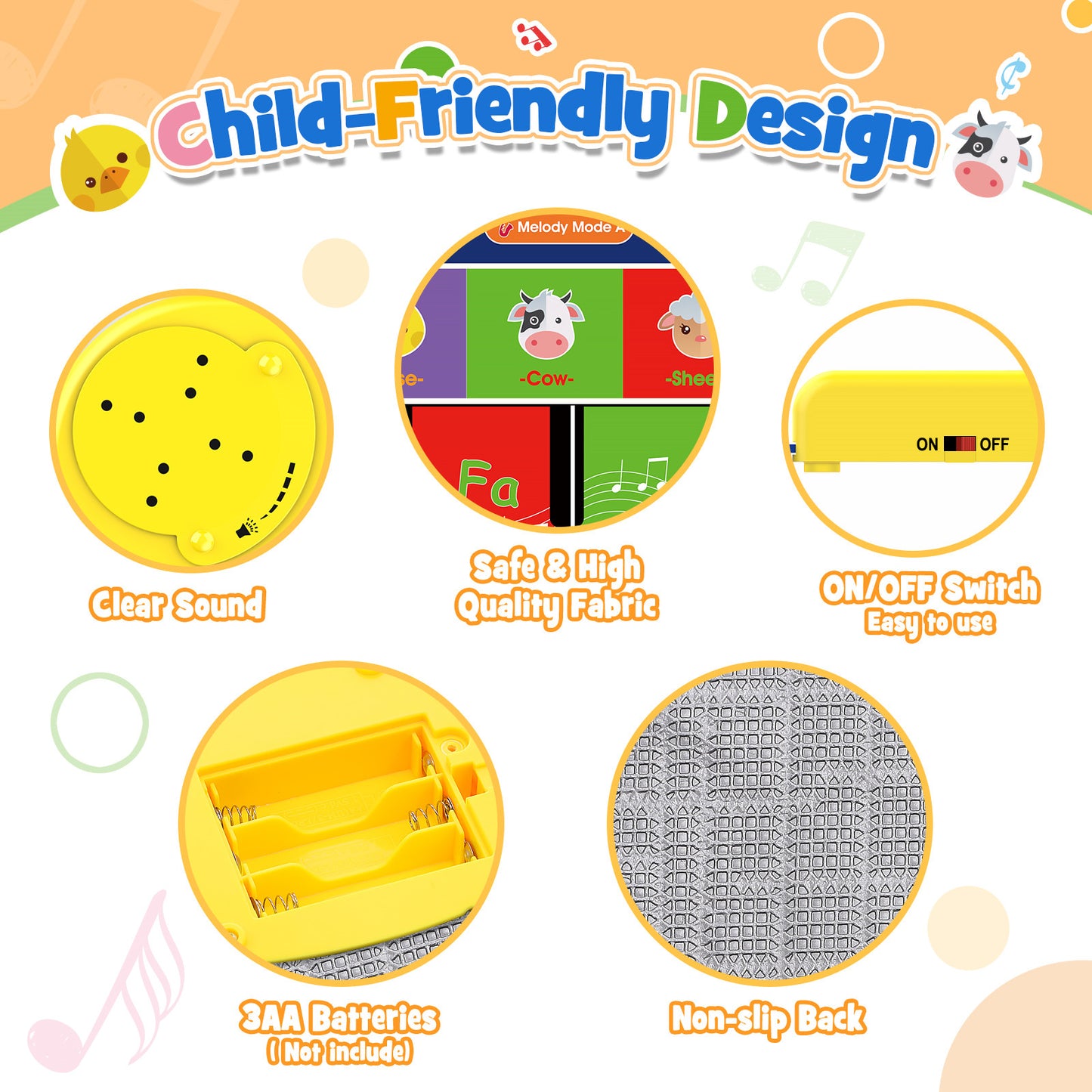 Piano Mat Keyboard Piano for Kids 3 4 5 6 Years Old, Dance Mat Toddler Musical Toys Floor Keyboard Piano Mat, Girls Gifts for Kids Boys Girls Ages 3 4 5 6 7 8