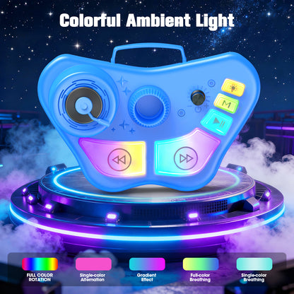 Bluetooth Karaoke Machine with Adjustable Stand, Karaoke Microphone for Kids, Gift for 3-8 Year Old Boys Girls for Birthday Christmas