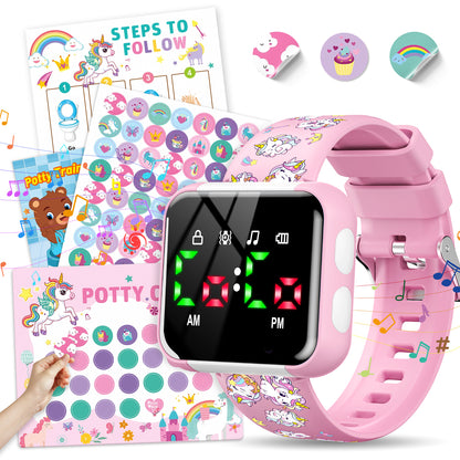 Potty Training Watch for Toddler, Toilet Training Reminder with Music Vibration