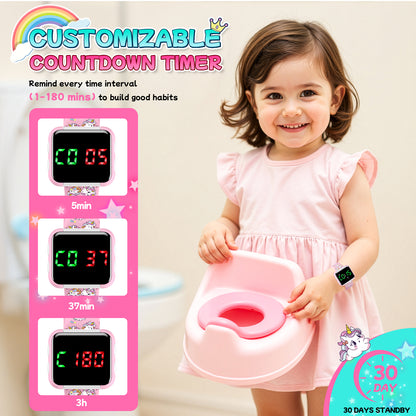 Potty Training Watch for Toddler, Toilet Training Reminder with Music Vibration