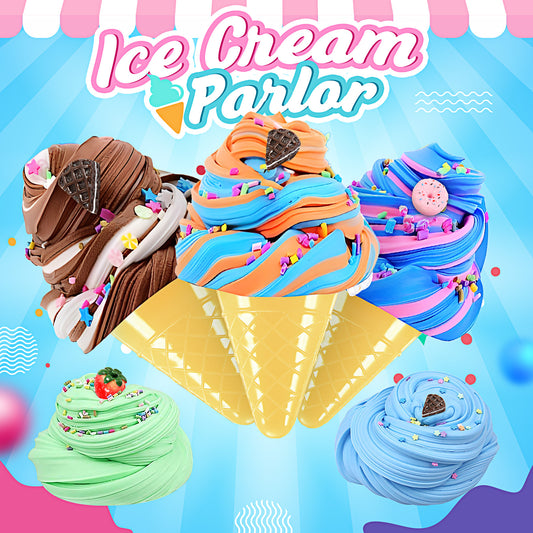 Slime Kits for Girls, Slime Making Kit 5 6 7 8 9 10 Years Old Girls Gifts, DIY Ice Cream Slime Kit Toys for Ages 6-8-12, Birthday Gifts for Girls Ages 6-12, Girls Christmas Present for Kids