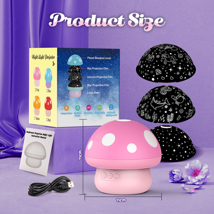 Star Projector Night Light for Kids,Projector Light Mushroom Lamp for Kids