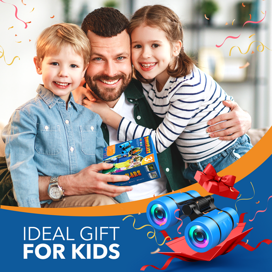 ATOPDREAM Kids Binoculars Gifts for 3 4 5 6 7 8 Year Old Boys, 4X Compact High Resolution Binocular
