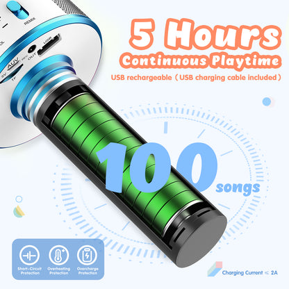ATOPDREAM Karaoke Microphone for Kids, Toys for 3-12 Year Old Girls, Kids Microphone Girls Toys