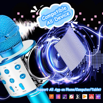 ATOPDREAM Karaoke Microphone for Kids, Toys for 3-12 Year Old Girls, Kids Microphone Girls Toys