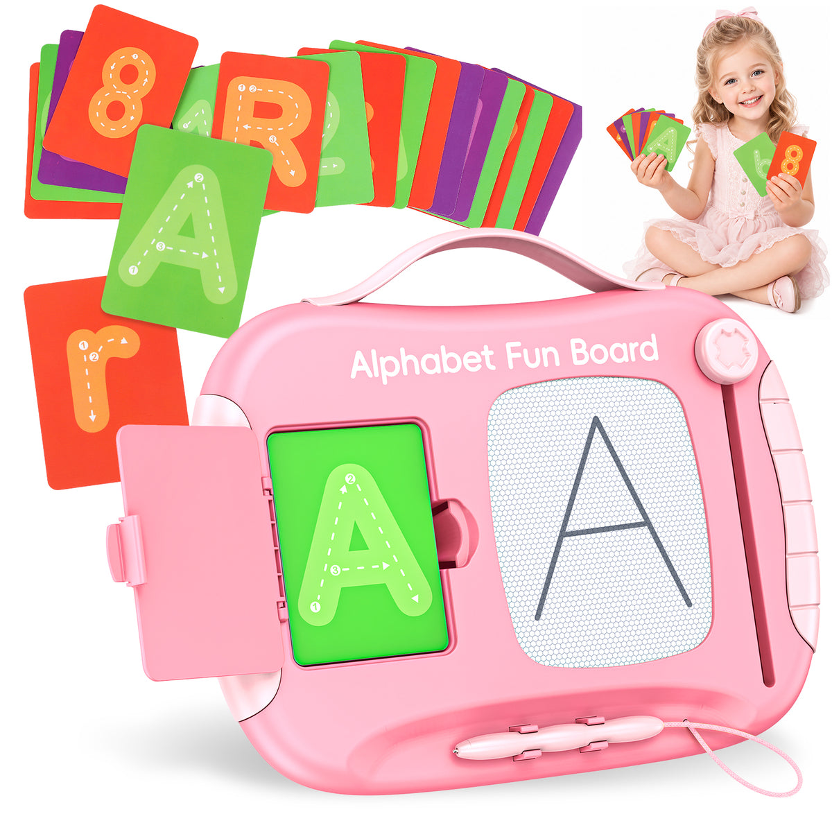 Alphabet & Number Learning Board for Toddlers,Alphabet Toys for Toddlers,Letter Tracing for Kids Ages 3-5