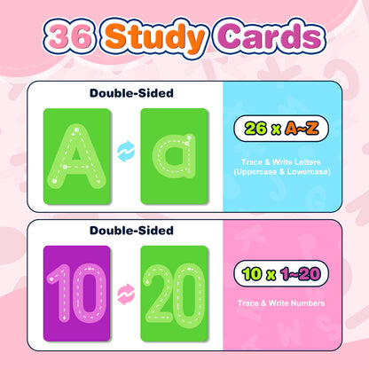 Alphabet & Number Learning Board for Toddlers,Alphabet Toys for Toddlers,Letter Tracing for Kids Ages 3-5