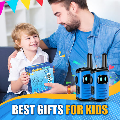 ATOPDREAM Kid Walkie Talkies for 3-8 Year Old, Two Way Radios, Robots Walkie Talkie Toys for Kids