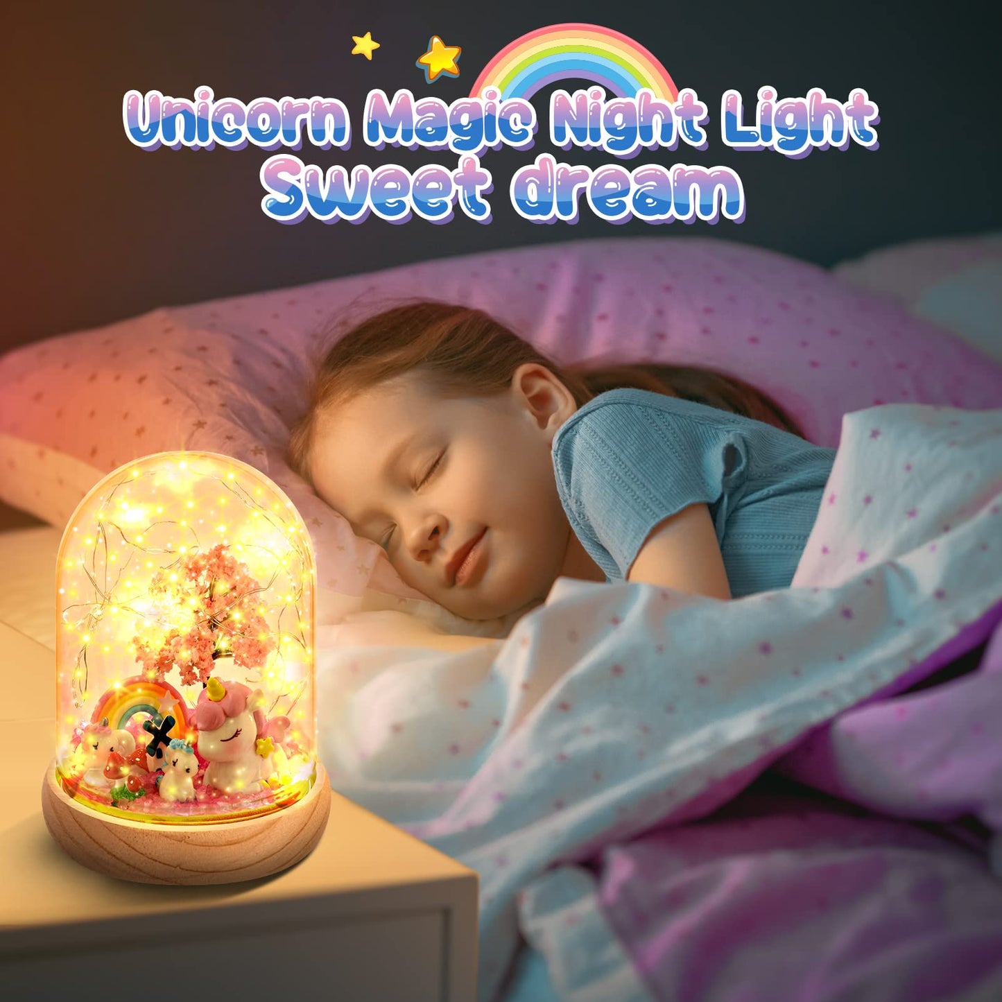 Unicorn Gifts for Girls Age 3-9, Craft Kits for Kids Girls Ages 6-8, Unicorn Toys for 3 4 5 6 7 8 Years Old Girls, Gifts for 6-12 Year Old Girls