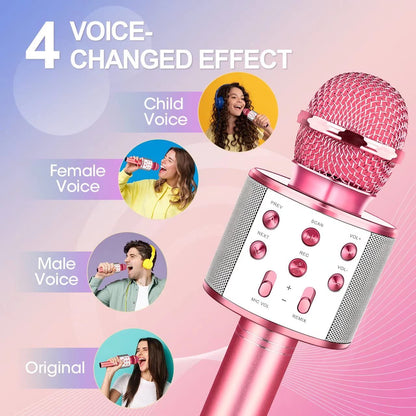 Karaoke Microphone for Kids, Toys for 3-12 Year Old Girls, Kids Microphone Girls Toys