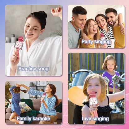 Karaoke Microphone for Kids, Toys for 3-12 Year Old Girls, Kids Microphone Girls Toys